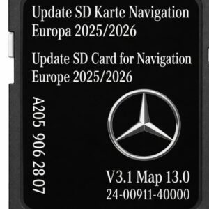 MERCEDES NTG5.5 AUDIO 20 NAVIGATION KARTENUPDATE SD-KARTE EUROPE 2025/2026